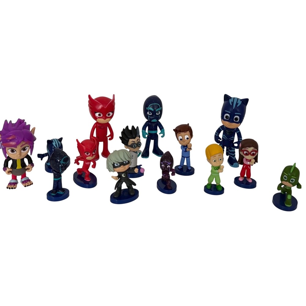 PJ Masks Toy Figure Lot Catboy Owlette Gekko Romeo Luna Girl Night Ninja 13pc